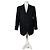 Vintage Burberry Wollmischung Blazer Dunkelgrau XL