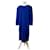 Robe en mélange de laine vintage Yves Saint Laurent Bleu vif M  - vue 1
