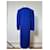 Robe en mélange de laine vintage Yves Saint Laurent Bleu vif M  - vue 15