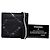 Vintage Chanel Nylon Card Holder Black White Silver