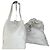 Bolsa Tote de Couro Vintage Courreges Branco