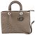 Borsa a mano 2Way Lady Dior in struzzo Large marrone Grigio