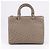 Borsa a mano 2Way Lady Dior in struzzo Large marrone Grigio - vista 4