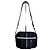 Vintage Courreges Nylon Messenger Bag Schwarz Weiß