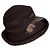 Cappello in feltro di lana vintage Givenchy Marrone scuro Verde oliva