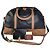 Tote in pelle granulata vintage Loewe Nero Tan