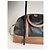 Tote in pelle granulata vintage Loewe Nero Tan - vista 11