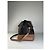 Tote in pelle granulata vintage Loewe Nero Tan - vista 4