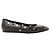 Ballerine Hermès Serie Button Punching Sack Leather un Black, Taglia 39 EU Nero