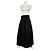 Giorgio Armani Saia Maxi Vintage Armani Preta com Zíper Prateado M Preto