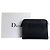 Vintage Dior Smooth Leather Pouch Black Silver