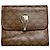 Edge Céline Vintage Celine Macadam Canvas Wallet Beige Brown