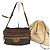 Borsa a Spalla Vintage Loewe Monogram Canvas Marrone Tan