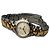Orologio da polso vintage Givenchy in acciaio inossidabile argento e oro