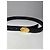 Céline Vintage Celine Ledergürtel Schwarz Goldene Schnalle - Ansicht 8