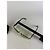 Baguette Vintage Fendi Logo Sunglasses Green Yellow Silver - view 5
