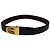 Edge Céline Vintage Celine Gürtel aus glattem Leder Schwarz Braun Goldene Schnalle