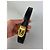 Edge Céline Vintage Celine Gürtel aus glattem Leder Schwarz Braun Goldene Schnalle - Ansicht 2