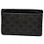 Céline Vintage Celine Kartenetui aus Monogramm-Canvas und Leder Schwarz Braun