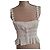 Autre Marque Crop top YCOSIC con smock e spalline a margherite Crudo