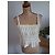 Autre Marque Crop top YCOSIC con smock e spalline a margherite Crudo - vista 3