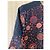 Burberry Seidenkleid mit Blumenprint Schwarz Pink Orange Bordeaux - Ansicht 4