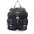 Zaino/Borsa in Tessuto + Vitello morbido Prada Nero