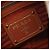 Borsa a tracolla in pelle marrone Prada - vista 4