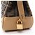 Borsa Fendi Zucca nera e beige in pelle e tela Nero - vista 5