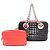 Borsa Tote Traforata Prada City Fori Nero Rosso