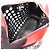 Borsa Tote Traforata Prada City Fori Nero Rosso - vista 3