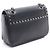 Borsa a tracolla in pelle GLACE'CALF Prada Nero - vista 2