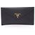 Prada Saffiano Cuir Envelope Bi-fold Long Wallet Black