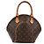Borsa Louis Vuitton LV Ellipse PM Marrone Monogramma - vista 3