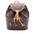 Zaino Louis Vuitton Montsouris Monogram Marrone