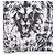 Top sin mangas Balmain by Olivier Rousteing SS13 Checkered Lion Print Blanco - vista 4