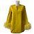 Valentino – Túnica de seda con ribete de plumas