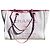 Borsa shopper Chanel Deauville in paglia di rafia bianca e pelle rosa