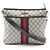 Borsa a tracolla Gucci GG Supreme Sherry Line Beige Blu navy