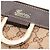 Borsa a Spalla Gucci Abbey GG Canvas Marrone Beige - vista 8