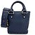 Borsa a secchiello Christian Dior in pelle blu navy