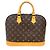 Borsa Louis Vuitton Alma PM Marrone Monogramma