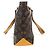 Borsa Tote Cabas Piano Louis Vuitton Marrone Monogramma - vista 2