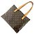 Borsa Tote Cabas Piano Louis Vuitton Marrone Monogramma - vista 3