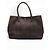 Borsa tote Hermès Garden Party in pelle granulata Marrone - vista 3