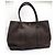 Borsa tote Hermès Garden Party in pelle granulata Marrone - vista 4