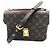 Borsa a tracolla Louis Vuitton Monogram Canvas Pochette Métis Marrone Monogramma