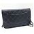 Chanel Wallet on chain / Woc mini in pelle liscia grigio scuro e finiture argentate Grigio antracite - vista 5