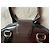 Borsa a mano Moschino in vernice marrone - vista 10
