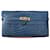 Hermès Kelly Portefeuille Alligator Bleu  - vue 1